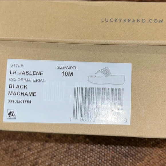Lucky Brand Black Jaslene Platform Sandals Women’s Size 10 NEW - Picture 8 of 9